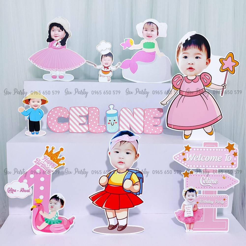 Chibi Thôi Nôi Sinh Nhật Dễ Thương Cho Bé