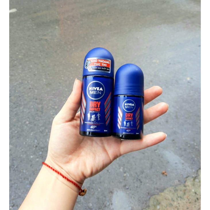 Lăn khử mùi NIVEA MEN khô thoáng 50ml và 25ml