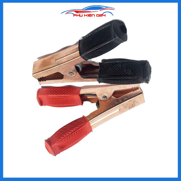 Bộ 2 Kẹp Ác Quy, Kẹp Cá Sấu Câu Bình Ô Tô 500A Cỡ Lớn 17x13x5cm