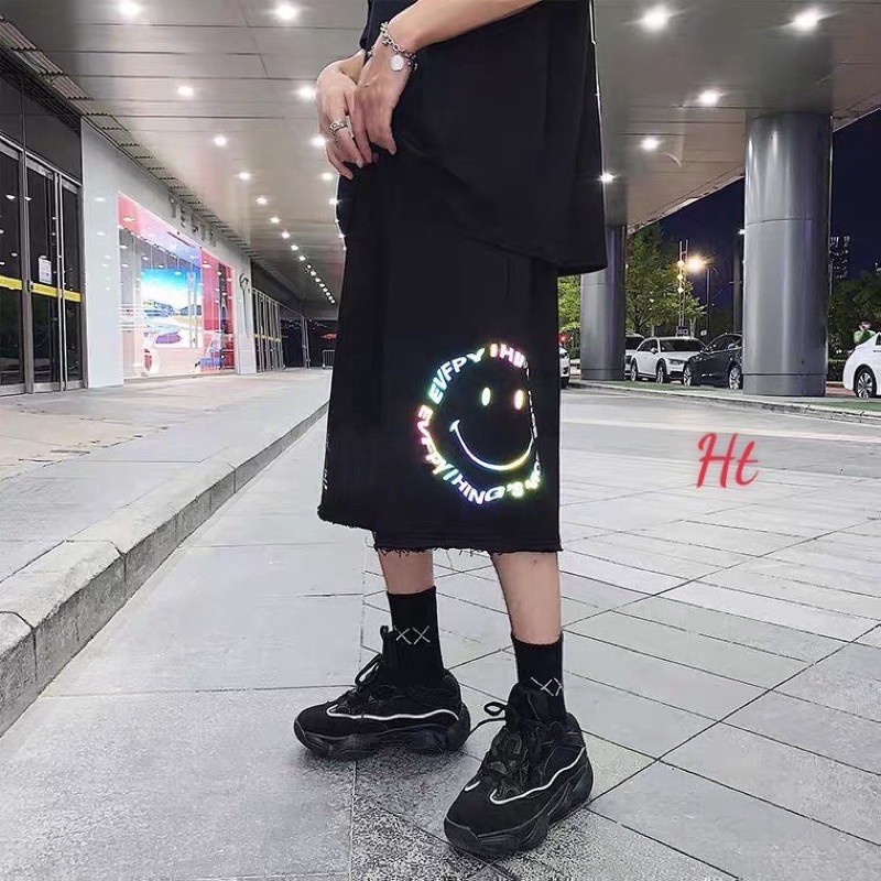 quang sooc gió dù nam nữ in phản quang mặt cười ht