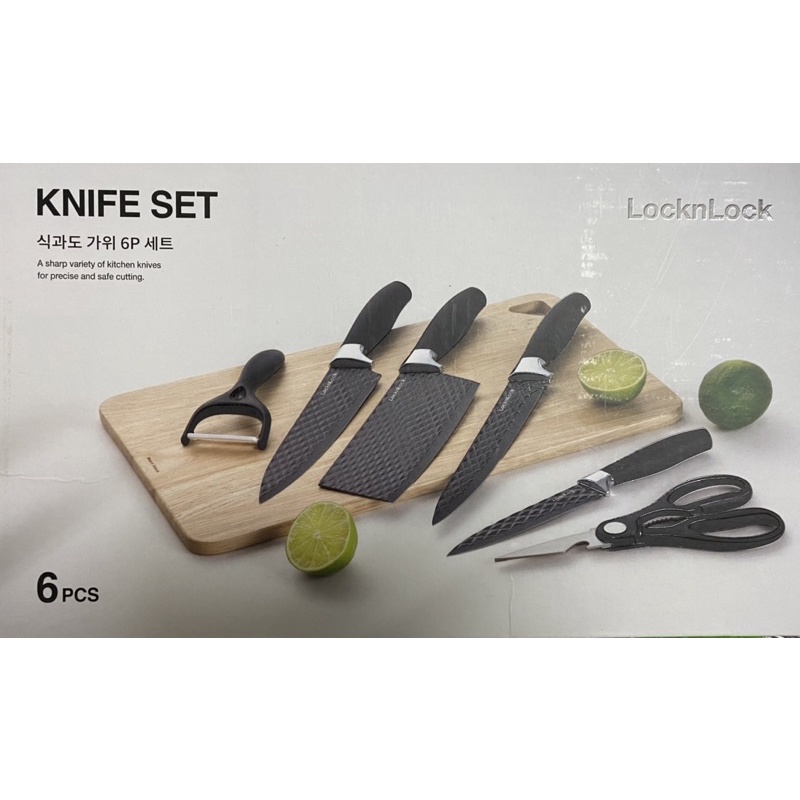 BỘ DAO 6 MÓN CHỐNG DÍNH BẰNG THÉP KHÔNG GỈ - CKK103S6