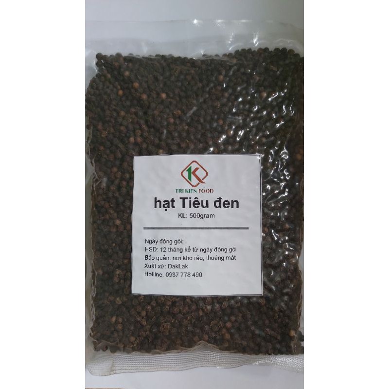 [TKF01] Gia vị hạt tiêu đen Daklak 500gram