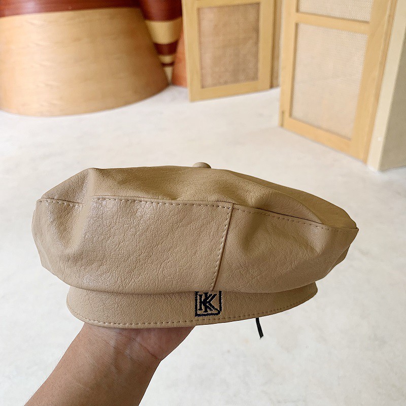 Mũ Beret Da Pu Phong Cách Thời Trang Hàn Quốc Dành Cho Nữ