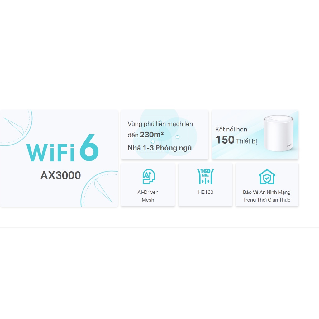 [Hỏa Tốc - HCM] Bộ phát wifi Mesh TP-Link AX3000 - Deco X50(3-Pack) - Ngocvienstore
