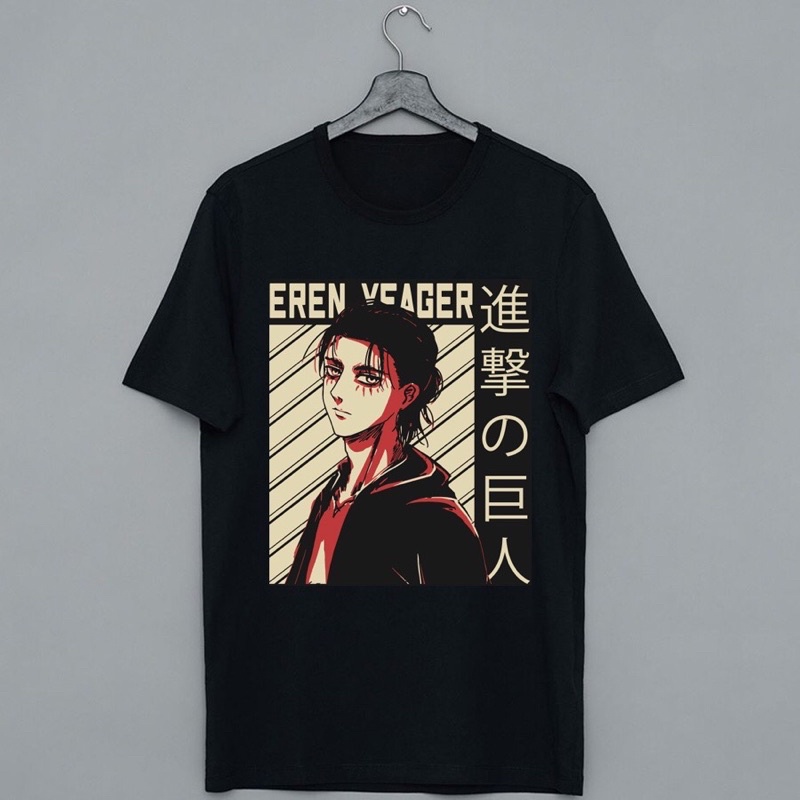 Áo thun Eren Yeager Attack on Titan, áo phông attack on titan nam nữ đủ size mới nhất