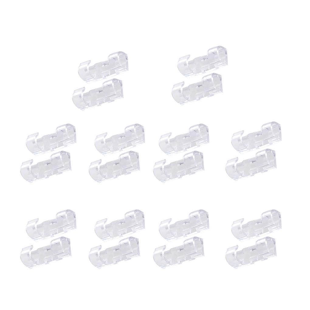 Set 20 Kẹp Giữ Dây Cáp Gắn Tường Tự Dính Chắc Chắn
