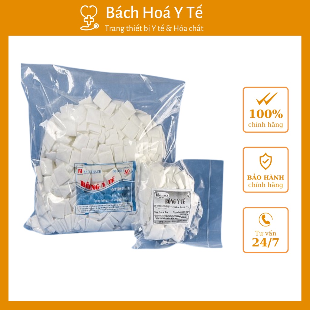 Bông Cắt 2x2 Việt Nam Bảo Thạch Gói 10g (1 bịch 50 gói)