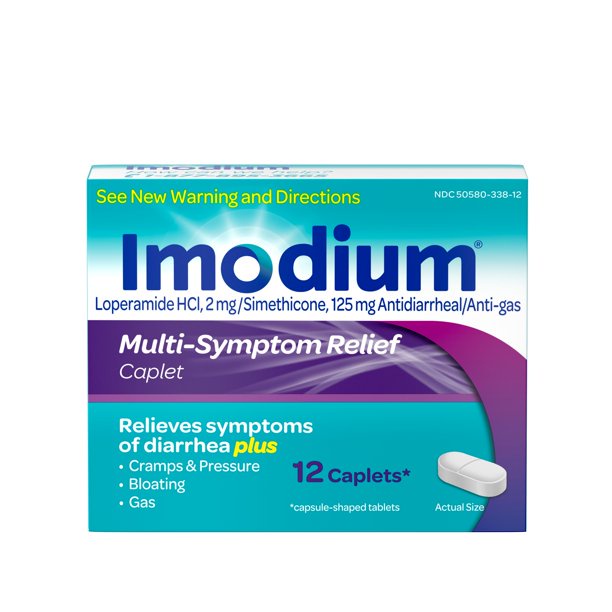 [DATE 05/2023 &amp; 06/2023] IMÔDIUM MULTI-SYMPTOM RELIEF 12 CAPLETS (12 VIÊN)