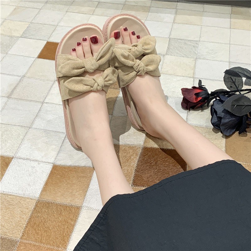 ♨Dép đi trong nhà dành cho nữ mùa hè 2021 Mới màu đỏ lưới thời trang Wild Outing Platform Sandals và xu hướng