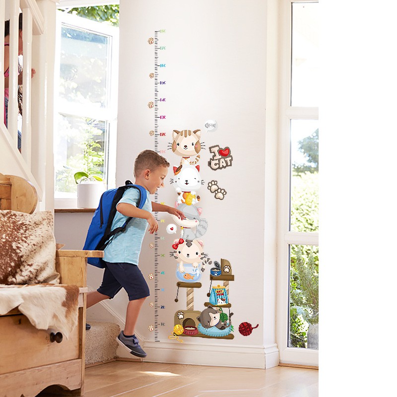 Decal Dán Tường Kèm Đo Chiều Cao Cho Bé - Được Chọn Mẫu