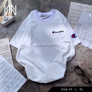 Áo thun Unisex Champion chất vải cotton lạnh co giãn thấm hút mồ hôi