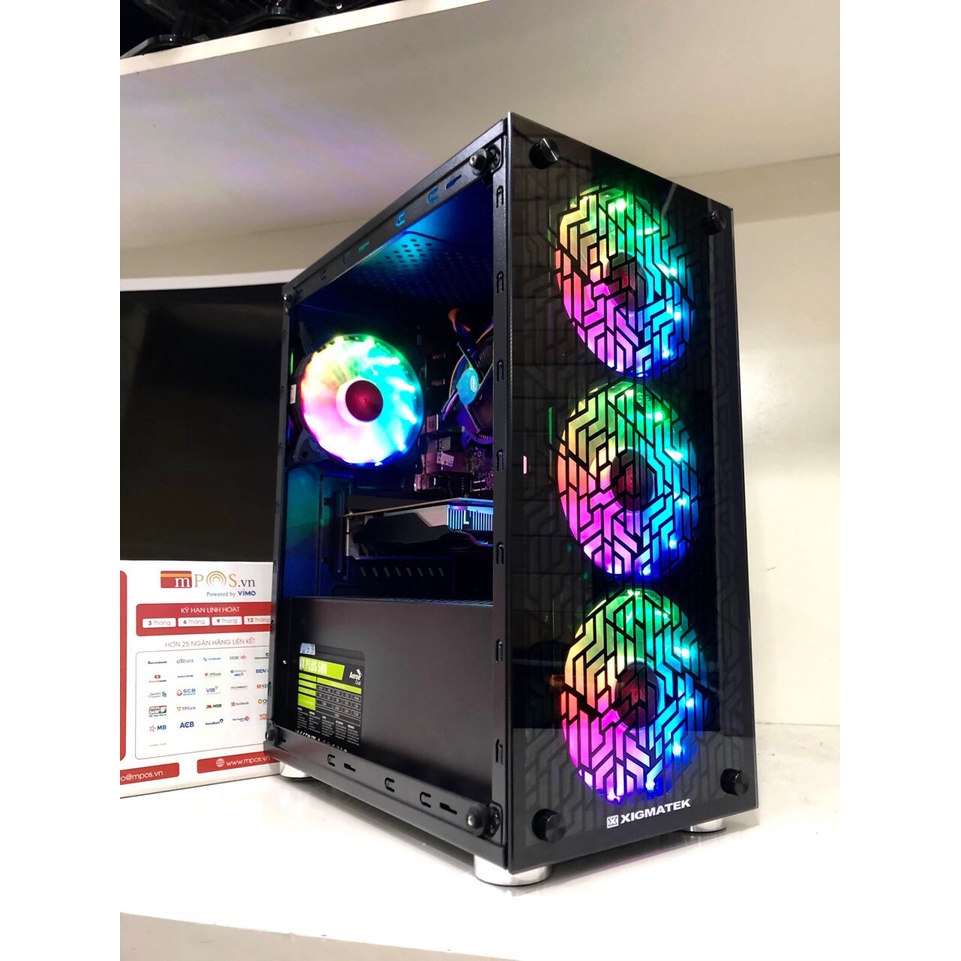 Bộ máy tính văn phòng, bộ case học sinh, PC Gaming Cấu hình mạnh H410/G5905/4GB/SSD120Gb