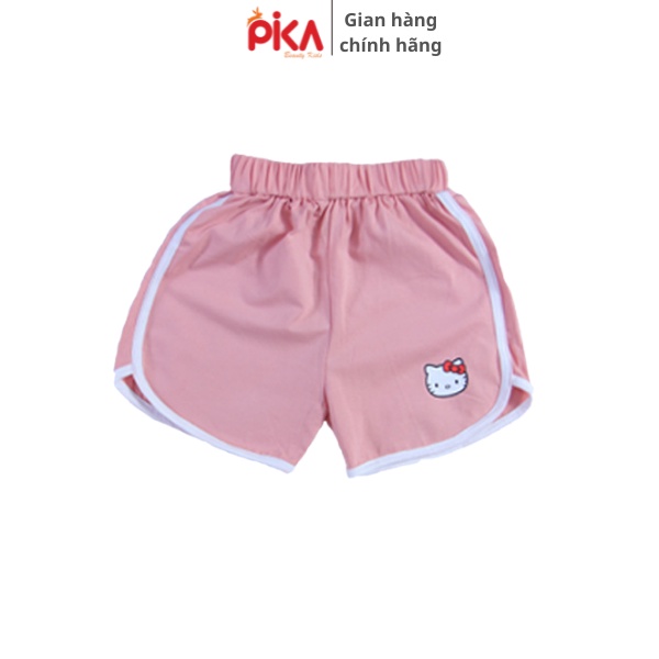 Quần short đùi  -Pika kids - chất liệu 100% cotton kiểu dáng khoẻ khoắn - cho bé gái từ 10-33kg