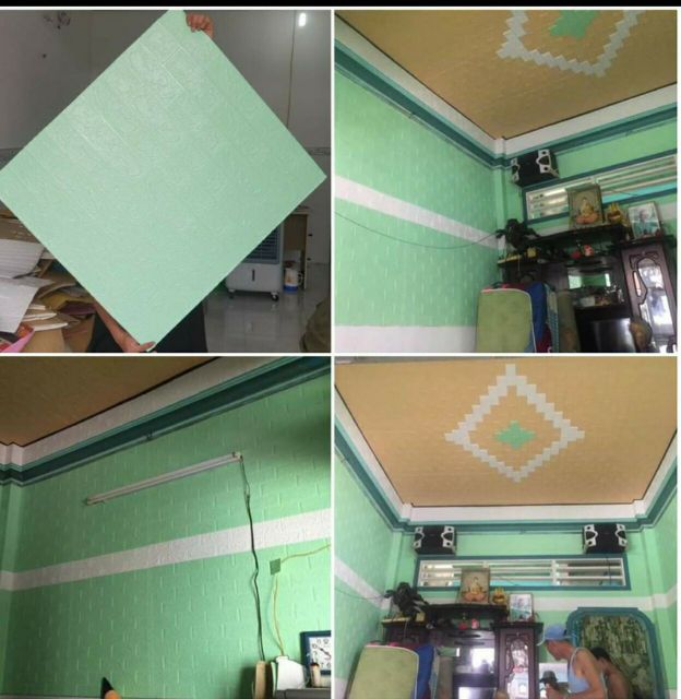 Xốp dán tường giả gạch 3D | BigBuy360 - bigbuy360.vn