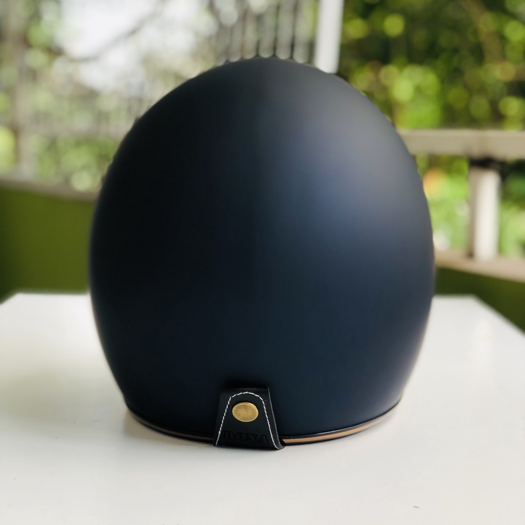 Mũ bảo hiểm 3/4 RONA màu xanh mực nhám chính hãng, bảo hành 12 tháng, freeship toàn quốc