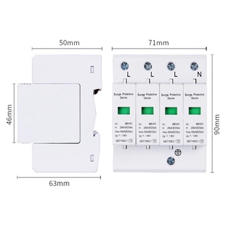 CB Chống sét lan truyền 3 Pha 4 cực/385V