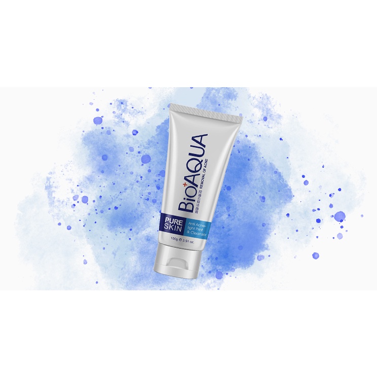 Sữa Rửa Mặt dành cho da Mụn Bioaqua Pure Skin Anti Acne Cleanser - RM09