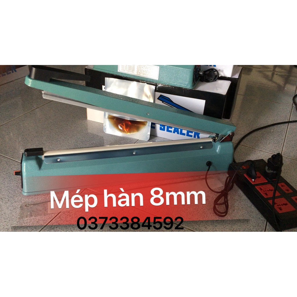 [MÉP HÀN TO 8MM  VỎ SẮT]Máy hàn miệng túi nilong 30CM, hàn túi zip giấy, zip bạc,Máy hàn nhiệt, Máy Ép Bọc bằng tay