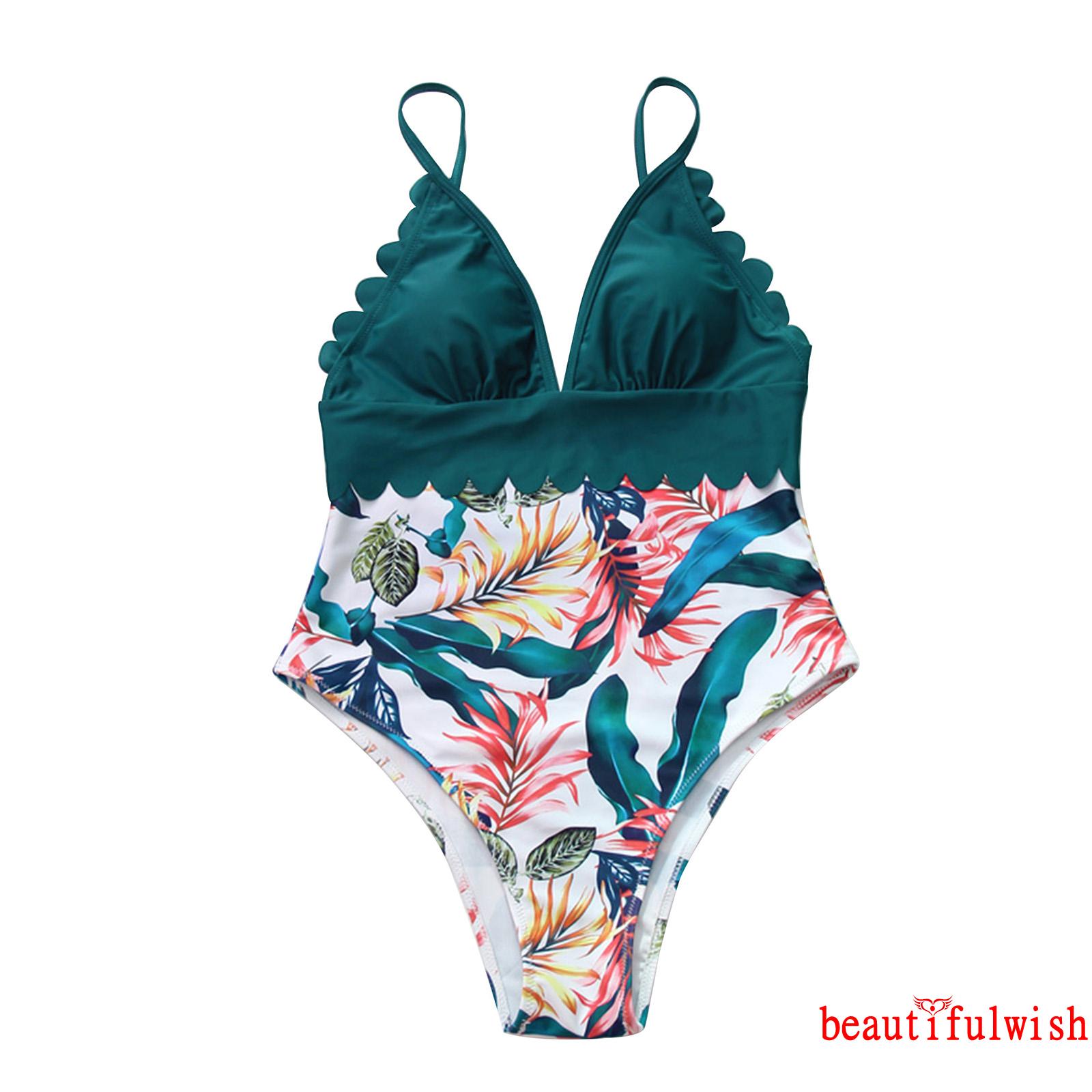 Đồ Tắm Một Mảnh In Họa Tiết Cây Xanh Quyến Rũ Dành Cho Nữ | BigBuy360 - bigbuy360.vn