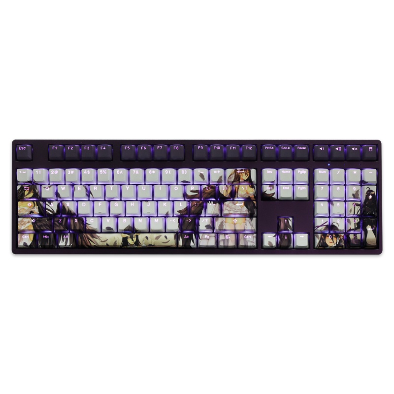 Albedo Keycaps Cherry Profile Overlord Anime PBT Dye Sub Bàn phím cơ học Keycap