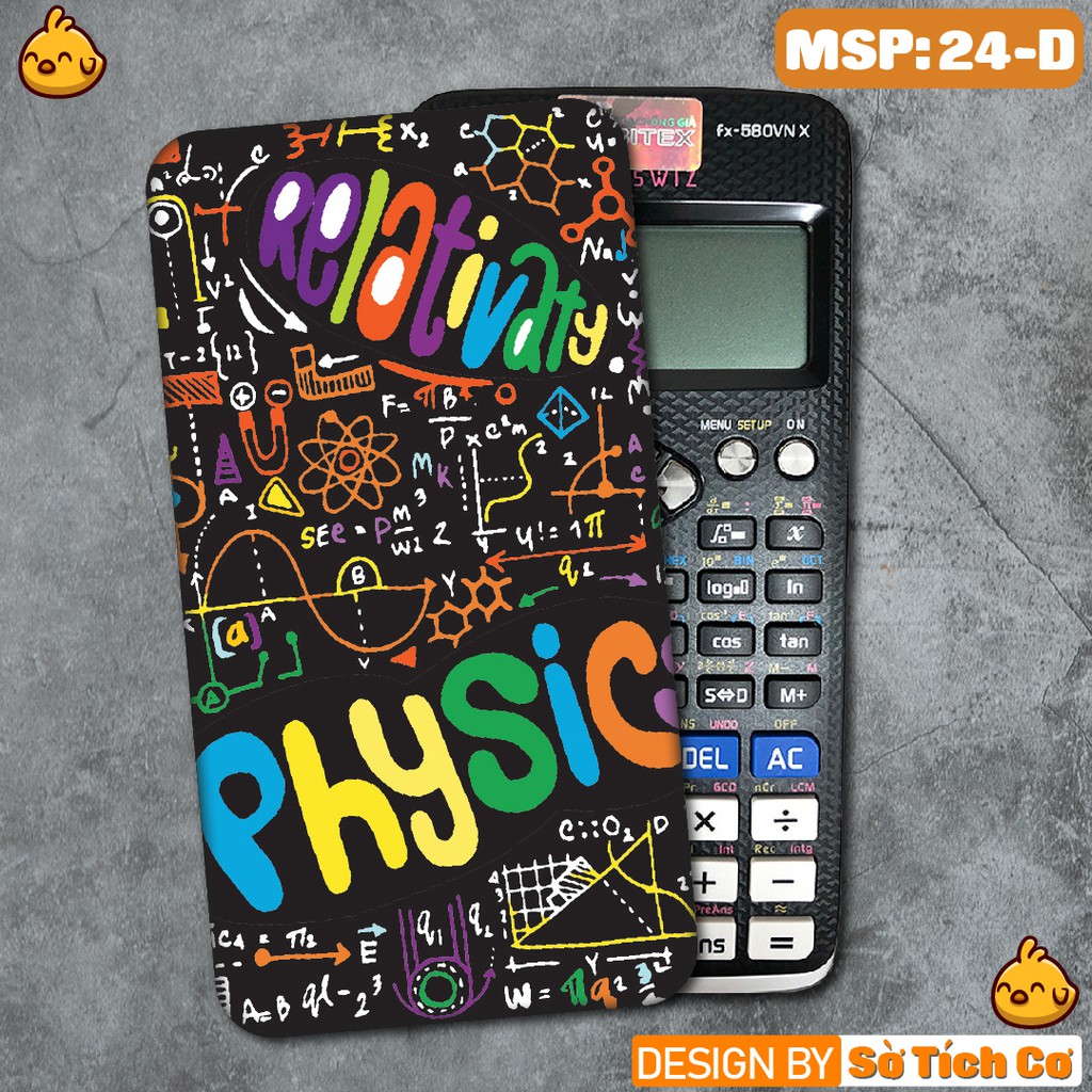 Miếng decal dán máy tính fx-570, fx-580, fx-880, Casio, Vinacal,... Math MSP: 24