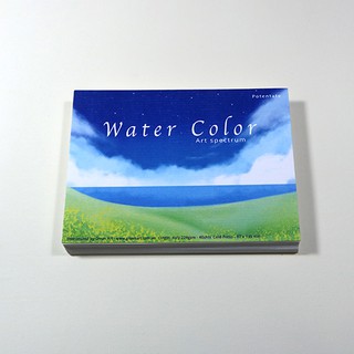 Giấy vẽ màu nước chuyên dụng A6 lỡ 40 tờ vẽ các hình dễ thương giấy 224gsm Green Art, dòng giấy có vân đẹp