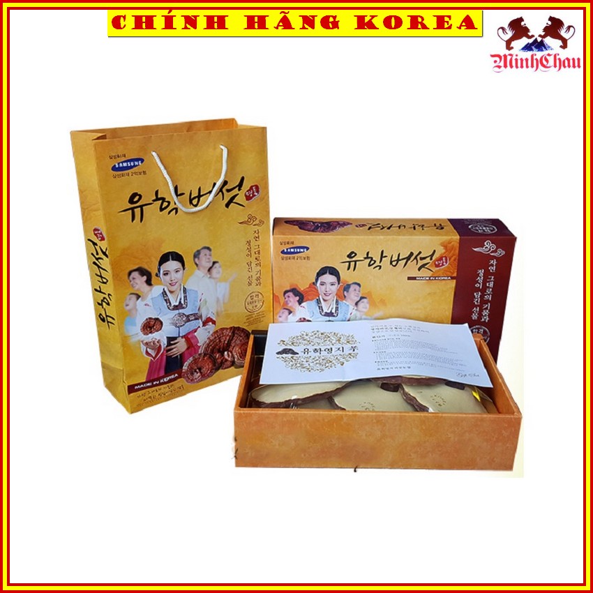 Nấm Linh Chi Hàn Quốc Chính Hãng, Nấm Hộp Quà 1kg, minhchau