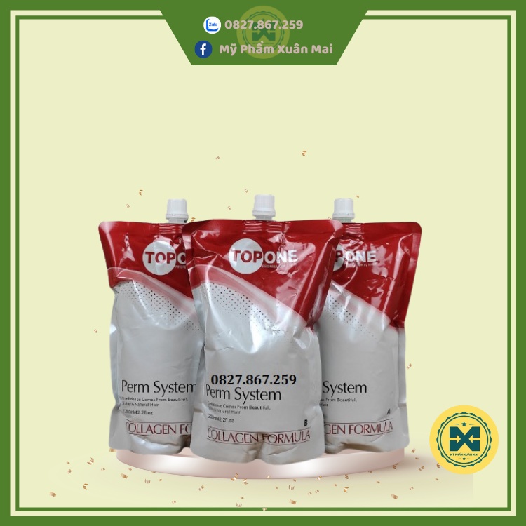 Thuốc uốn Safe a86 Topone Dập uốn ép a86 Topone collagen 1000/1200ML