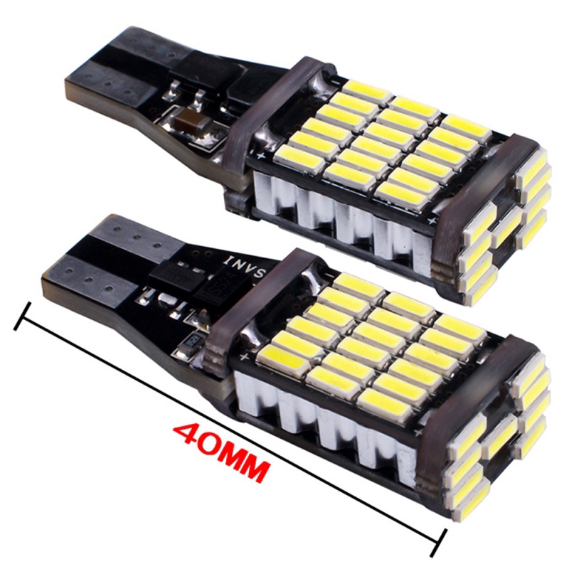 Đèn LED Sương Mù Ánh Sáng Vàng T15 W16W 4014 45SMD Cho Xe Hơi