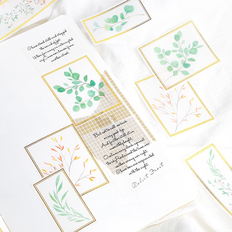 Set 60 Miếng Dán Sticker Trang Trí Dùng Để Trang Trí Bullet Journal, Take Note, Planner Nhiều Chủ Đề