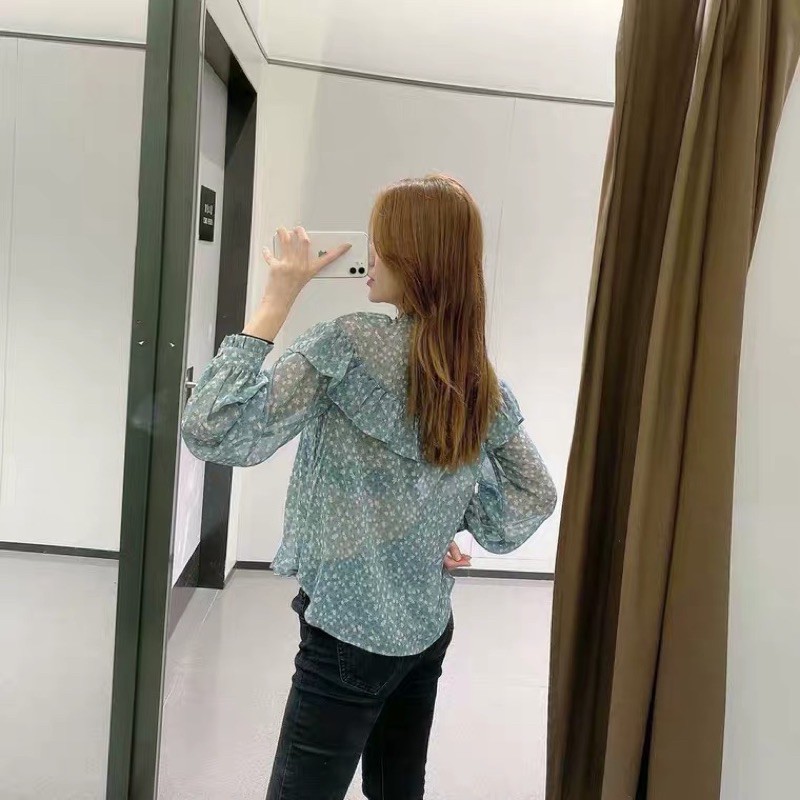 [ xả hàng ]áo sơ mi nữ hoa nhí xuất zaraaa