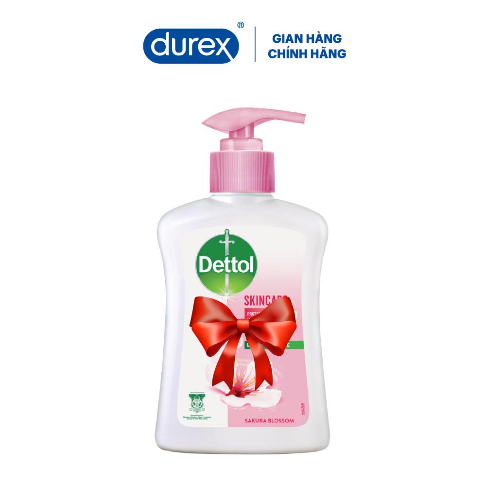 Quà Tặng Độc Quyền Durex - Nước rửa tay Dettol kháng khuẩn chăm sóc da - Chai 250g