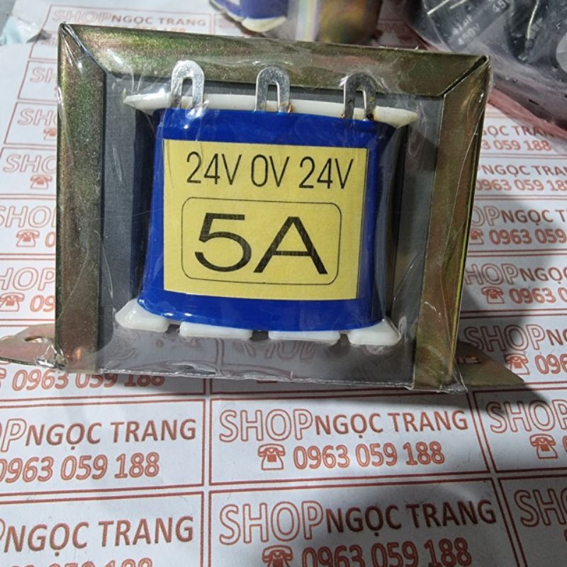 Biến Áp 5A Đối Xứng 24V -0V -24V