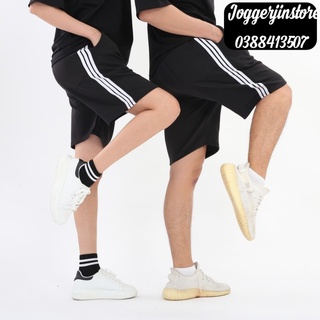 Quần Short 3 sọc Chất Thun Poly 2 da KHÔNG XÙ LÔNG, KHÔNG RA MÀU