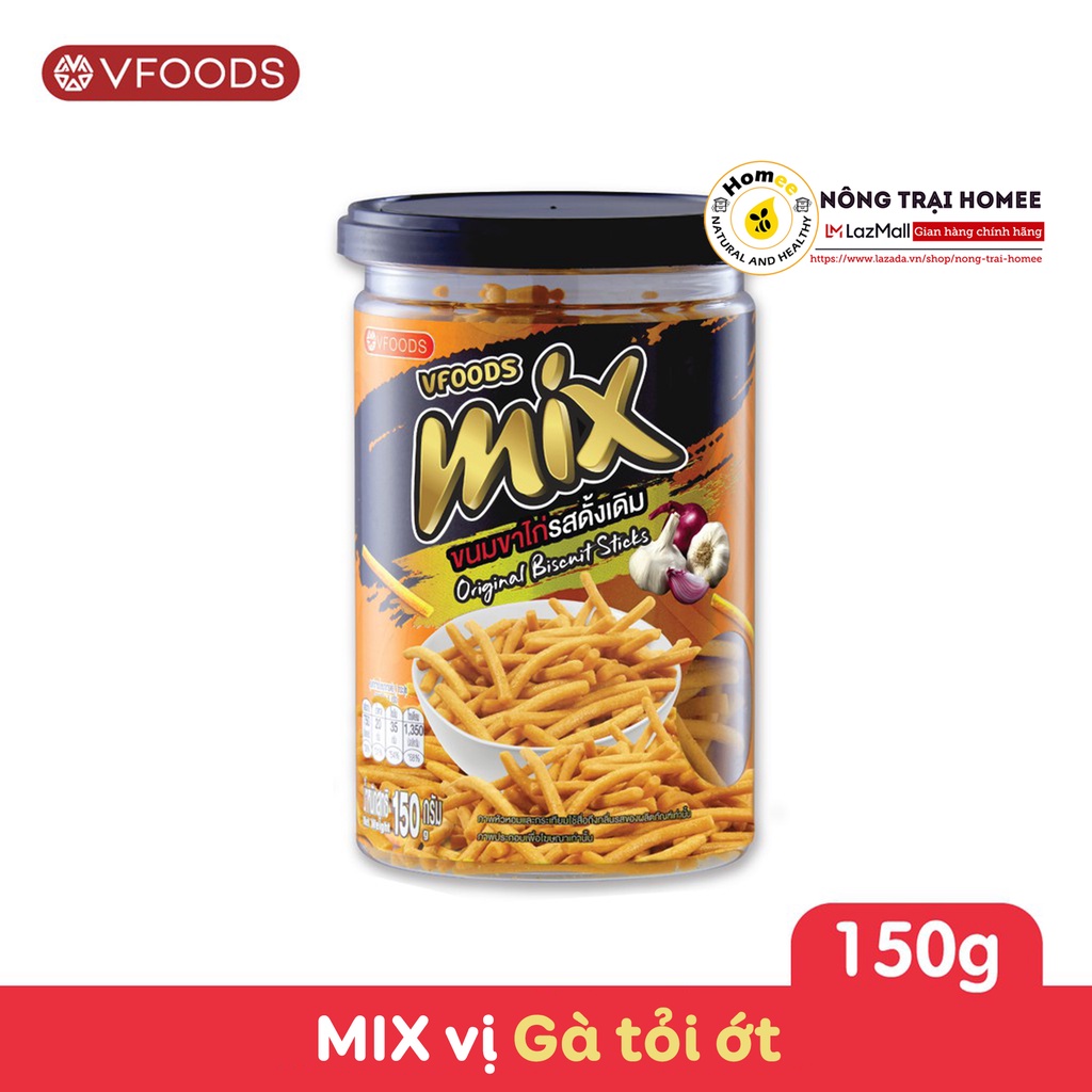 Bánh Snack que cọng nhập khẩu Thái Lan MIX 150g | Vị Gà Tỏi Ớt