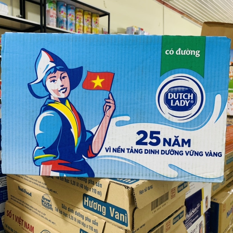 Thùng sữa Dutch Lady CGHL 48x180ml