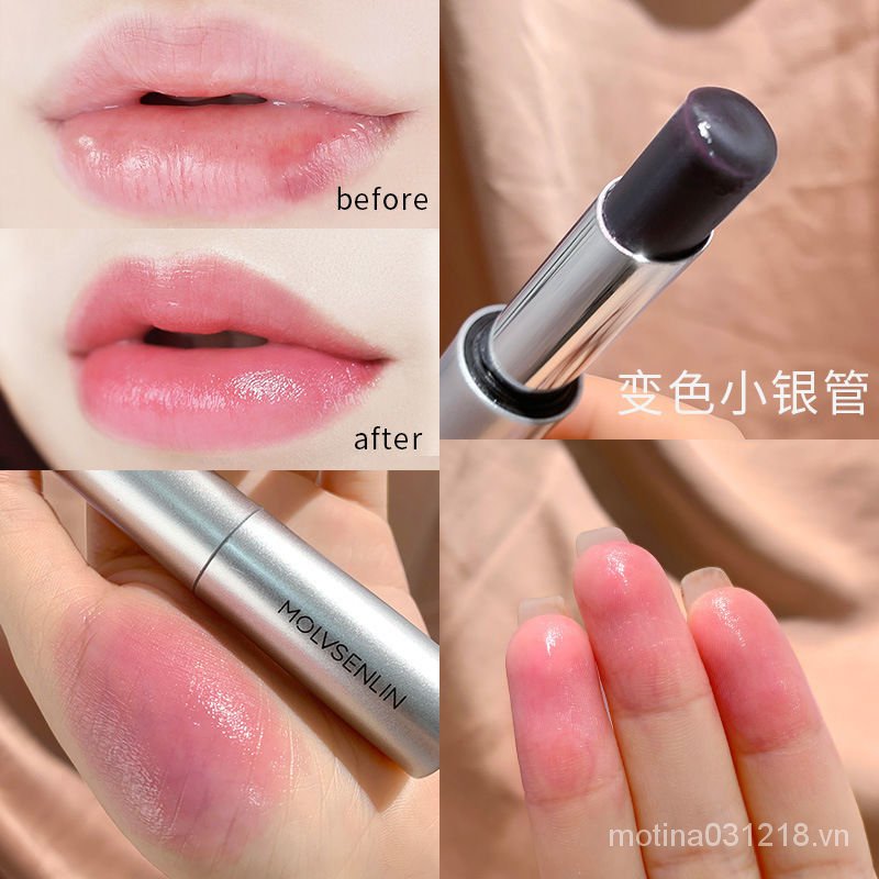 (Hàng Mới Về) Son Môi Dưỡng Ẩm Kháng Nước Không Phai Vỏ Màu Bạc | BigBuy360 - bigbuy360.vn