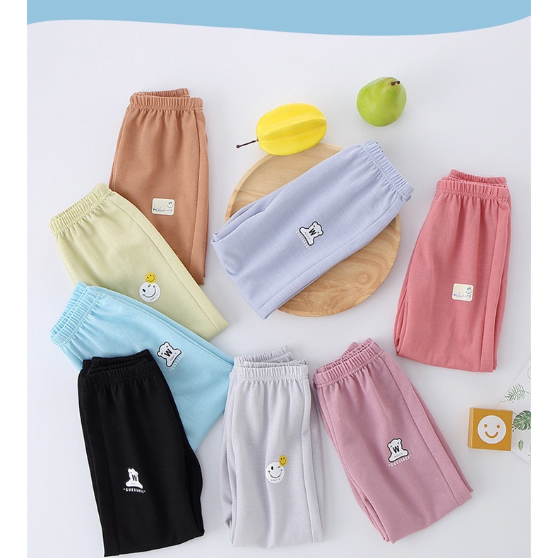 Quần Cotton Lanh Dài Ống Rộng 100-160cm Cho Bé