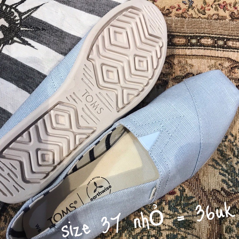 Giày lười slip on TOMS 36 36.5