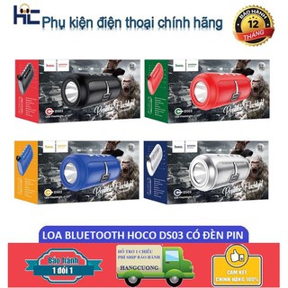 Loa nghe nhạc bluetooth hoco ds03 v5.0 chính hãng - tích hợp đèn pin mini
