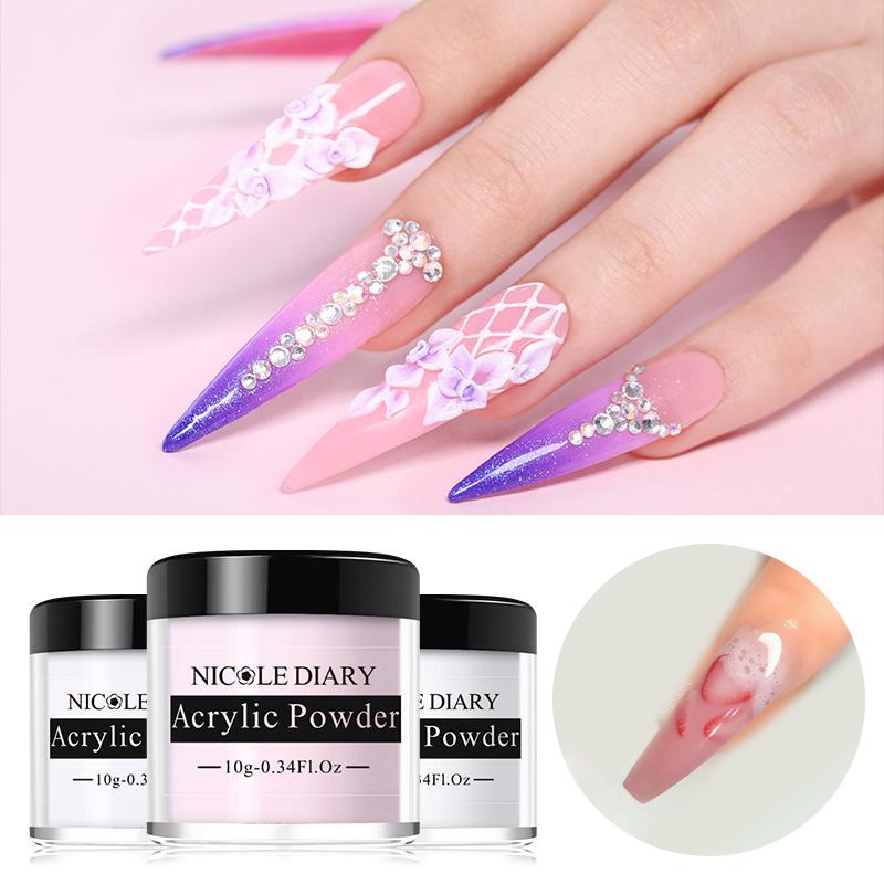 UR SUGAR Bột acrylic dành cho trang trí móng tay nghệ thuật 3D 10ml