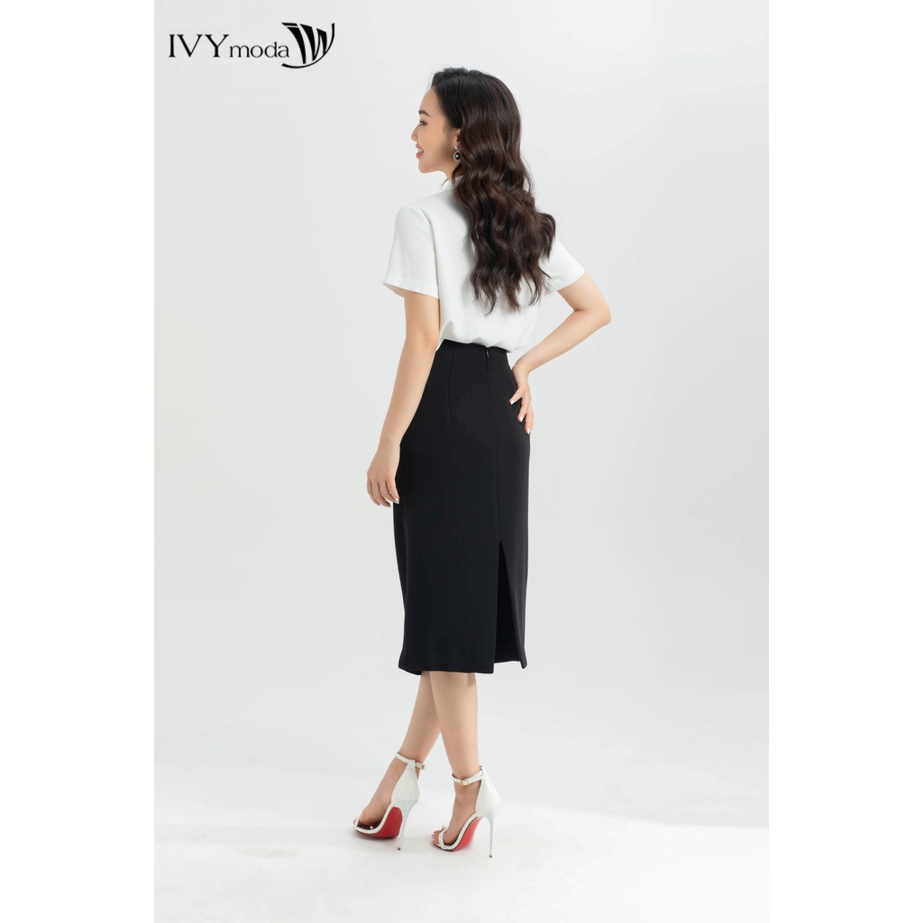 Chân váy bút chì đen IVY moda MS 30M6360
