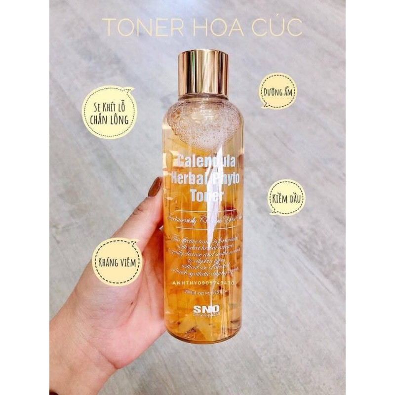 sale Nước Hoa Cúc Chứa Cánh Hoa Tươi SNO Calendula Herbal Phyto Toner | BigBuy360 - bigbuy360.vn