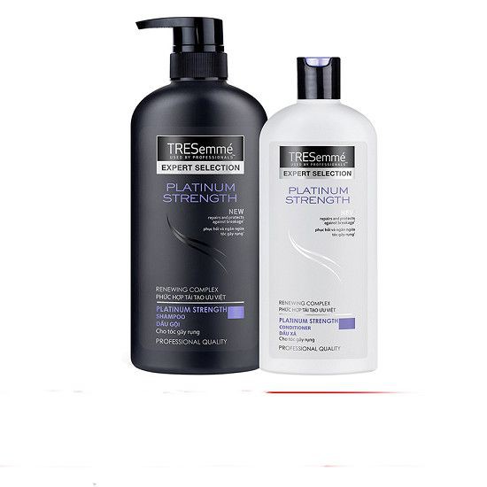 Bộ sản phẩm Tresemme Platinum Strength (gội 650g + xả 340g)