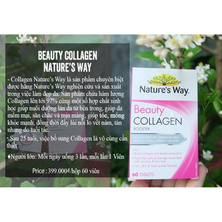 Collagen nature’s way dạng viên uống