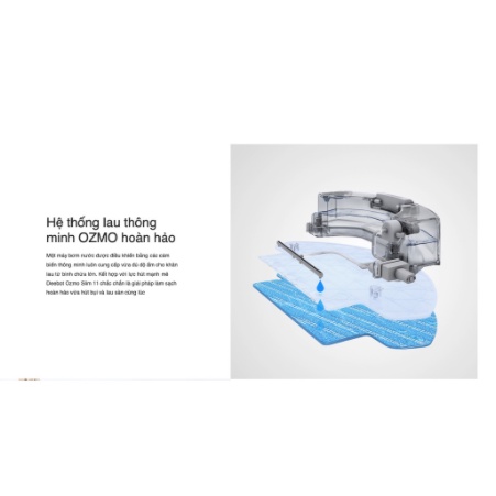 Robot hút bụi thông minh ECOVACS Deebot dk45  Robot hút bụi lau nhà siêu mỏng