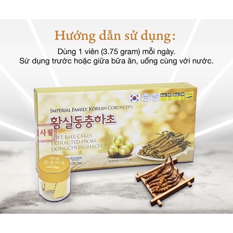 [HÀNG MỚI VỀ] Viên Uống Đông Trùng Hạ Thảo Hàn Quốc, Hộp 10Viên