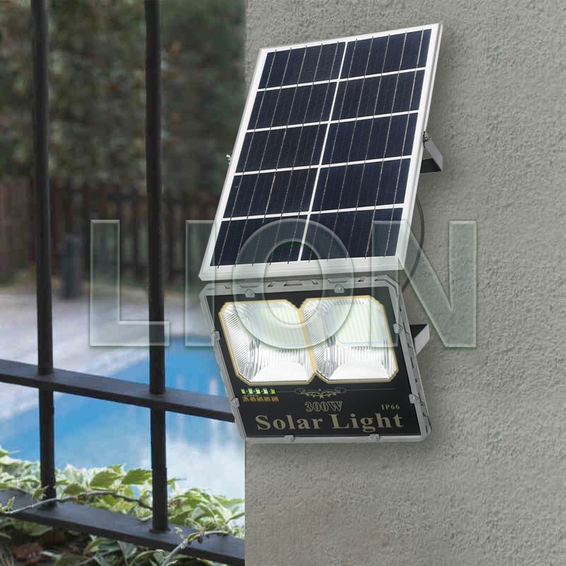Đèn Pha Năng Lượng Mặt Trời 2 MẮT - 100W, 200W, 300W - Ngoài trời có chống nước IP66 - Giá xưởng