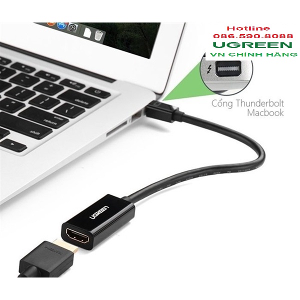 Cáp chuyển Mini Displayport sang HDMI Full HD  Ugreen 10461 - Hàng Chính Hãng