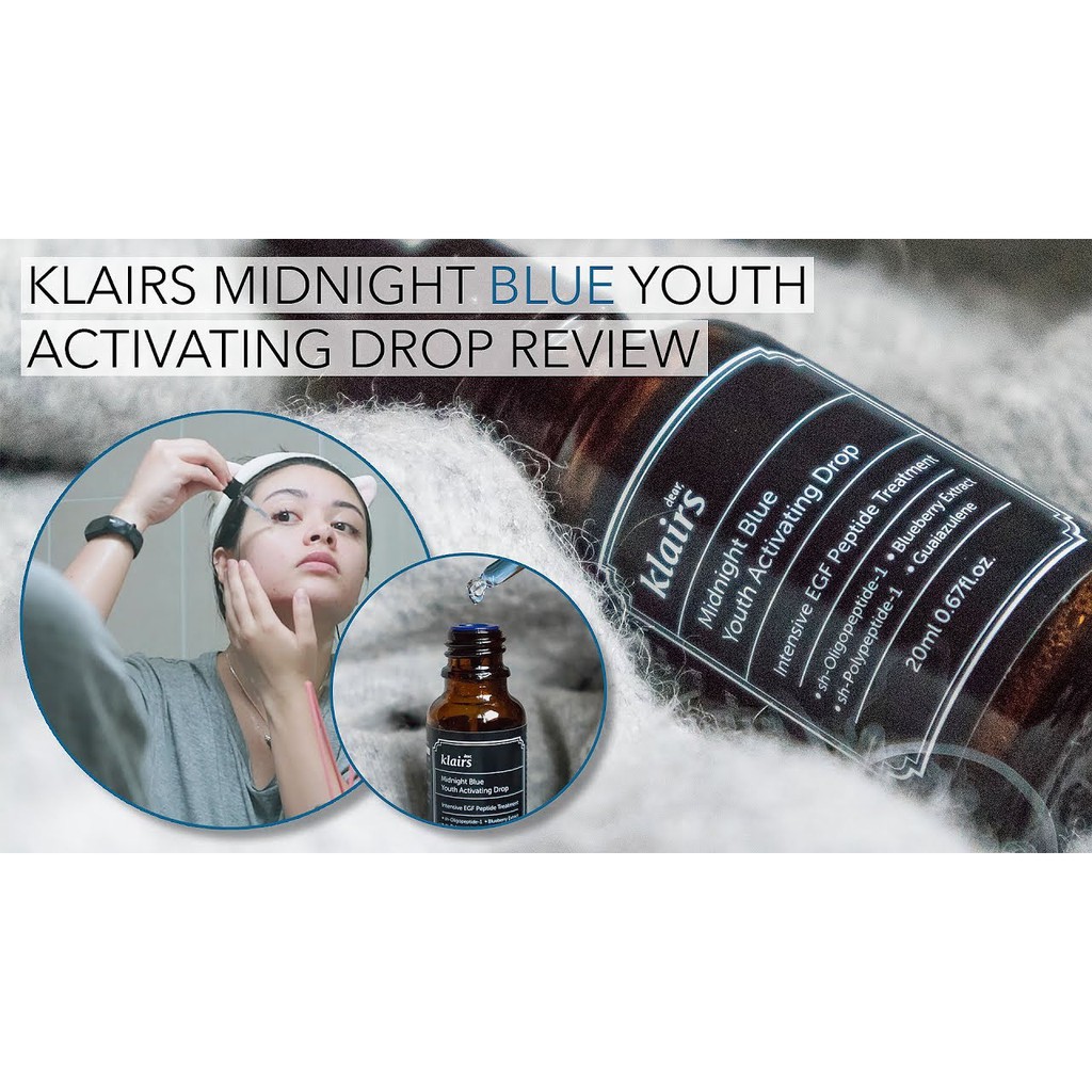 Tinh Chất  Phục Hồi Và Dưỡng Ẩm Da Ban Đêm Dear, Klairs Midnight Blue Youth Activating Drop 20ml